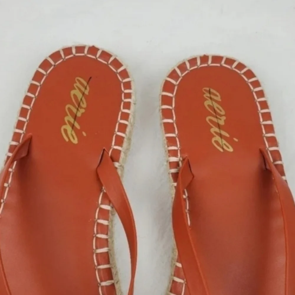 Aerie espadrille flip flop sandals